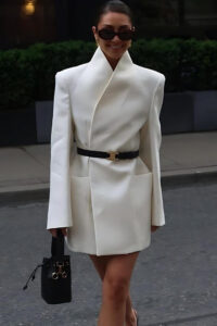 Long Sleeve Stand Collar Blazer