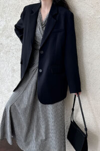 Split Back Relaxed Fit Blazer